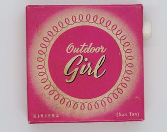 Boîte à poudre vintage des années 1940 pour fille, boîte à poudre anti-éclaboussures pour le visage, rangement pour meuble-lavabo, poudre d'huile d'olive Crystal Products Co Ltd