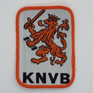 Vintage Netherlands National Football Team Badge Soccer Patch Royal Dutch Football Association Holland Iron On Sew On Badge