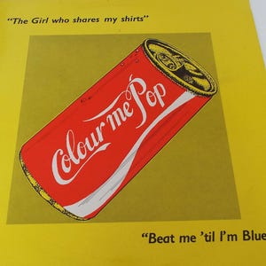Colour Me Pop The Girl Who Shares My Shirts 12&quot; Single Vintage Vinyl 1983 Record UK Pressing Funk Electronic Music 1980&#39;s Funk Records