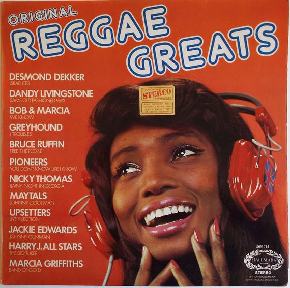 Original Reggae Greats LP Vintage Vinyl Record UK Pressing Ska