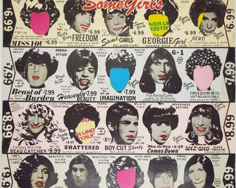 Vintage Rare 1st Cover the Rolling Stones Some Girls Faces Cover