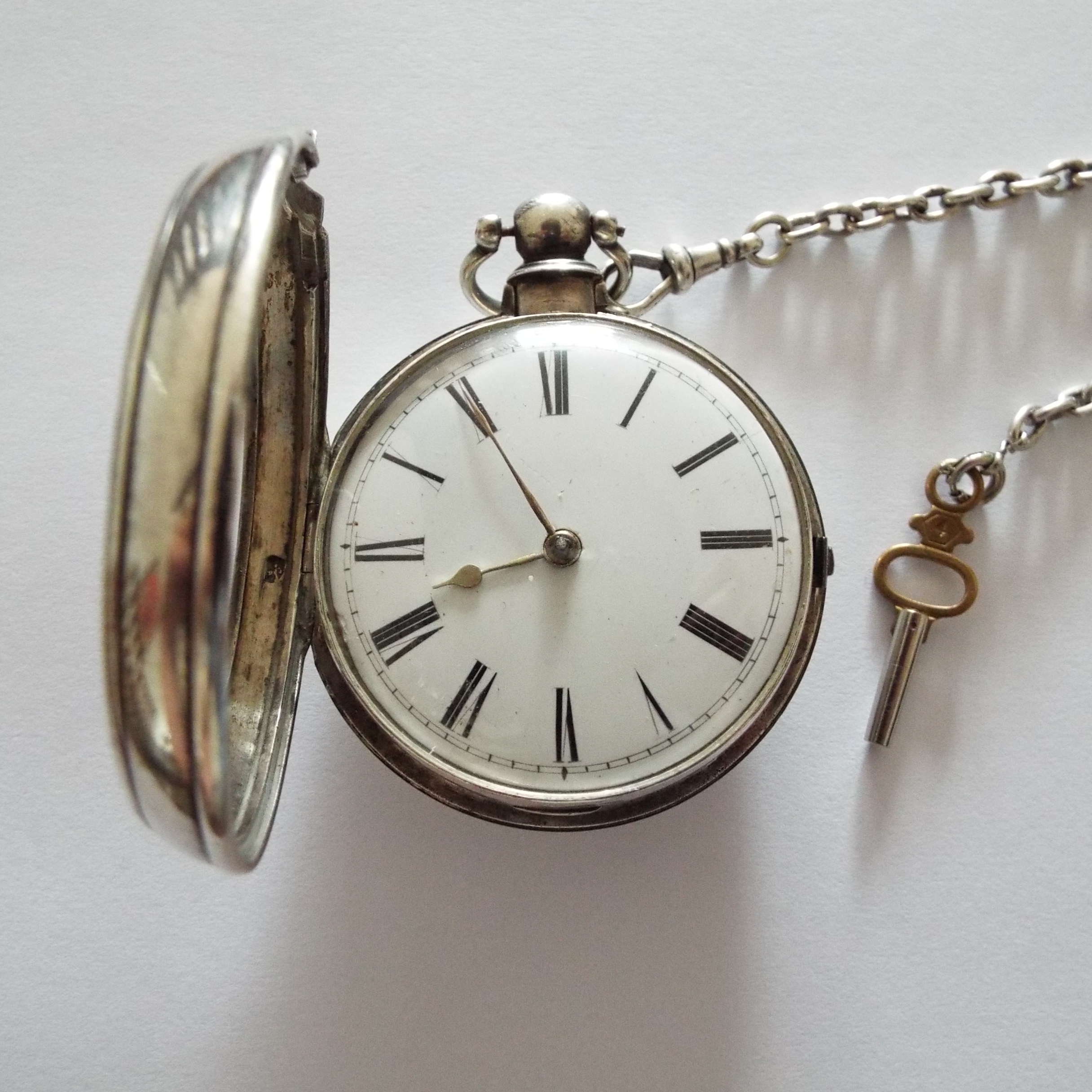 Antique George IV Silver Paircase Verge Fusee Watch With Chain - Etsy UK
