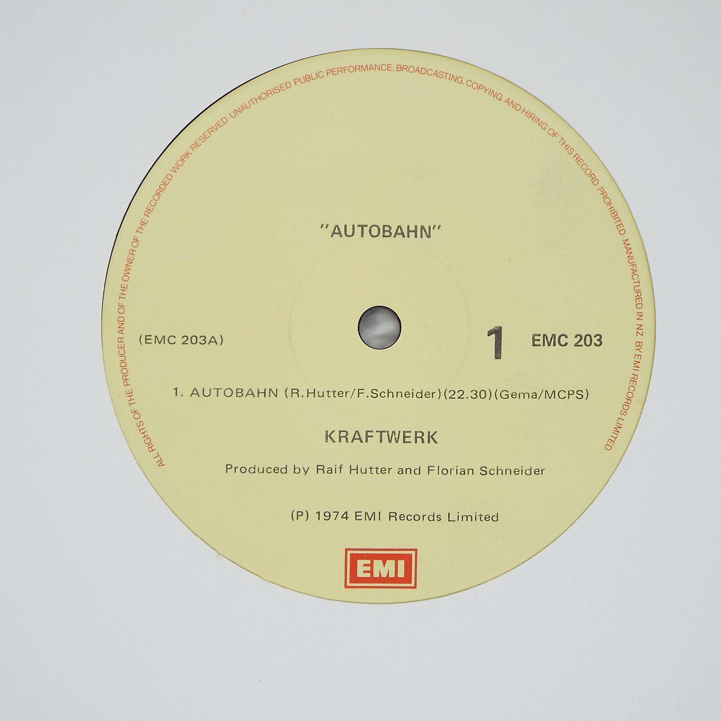 Kraftwerk Autobahn LP Album Vintage Vinyl Record Electronic Synth