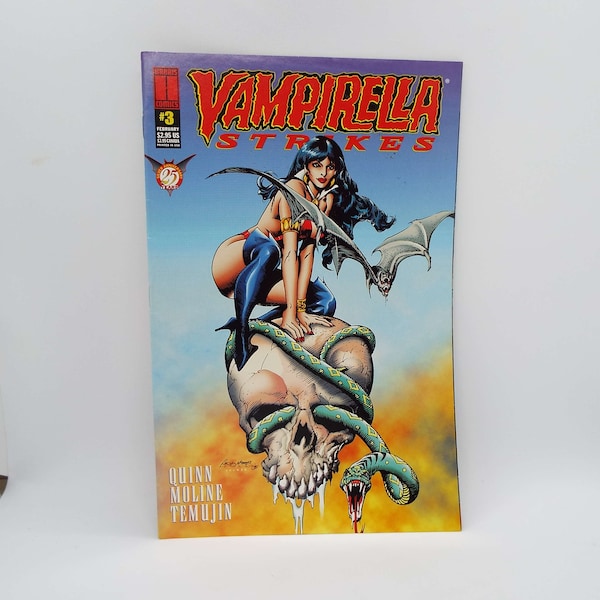 Vintage Vampirella Strikes #3 February 1996 Comic Book Magazine Harris Comics Midwood Graphic Novel 1990's Comics