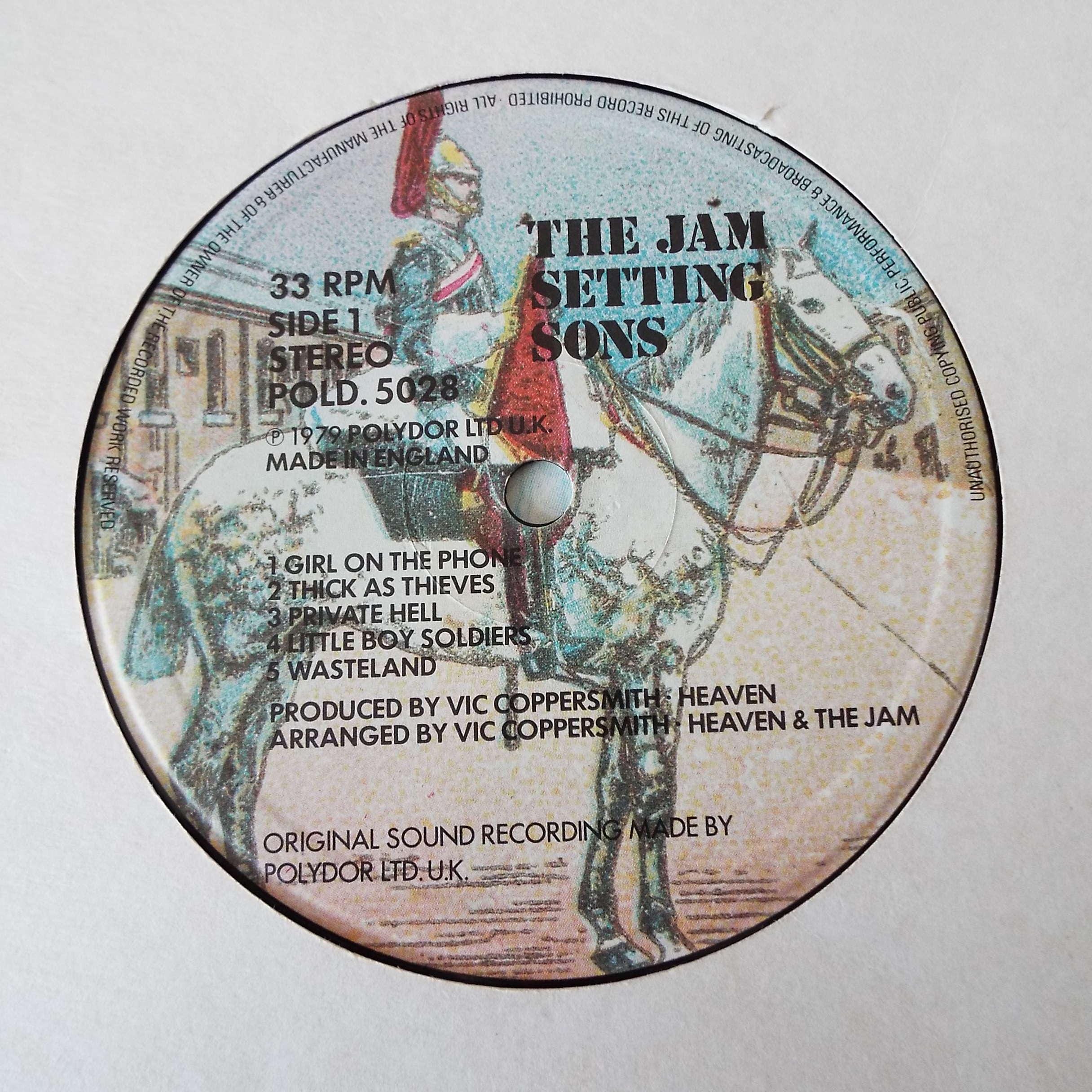 The Jam Setting Sons LP Album 1979 Vintage Vinyl Record