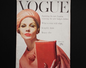 Vogue April 15 1967 Original Vintage Fashion Magazine Twiggy