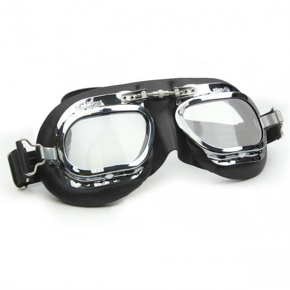 Mark 410 Motorcycle Goggles Black Etsy UK