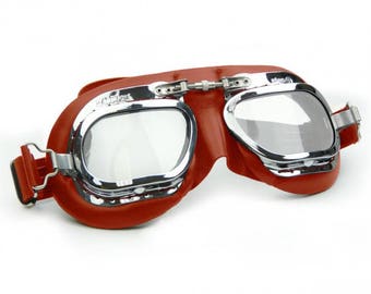 Mark 410 Motorcycle Goggles - Red