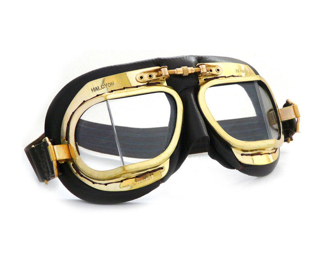 HALCYON製のMARK GOGGLES 2個セット Halcyon Mark 9 Rider Black Motorcycle Goggles