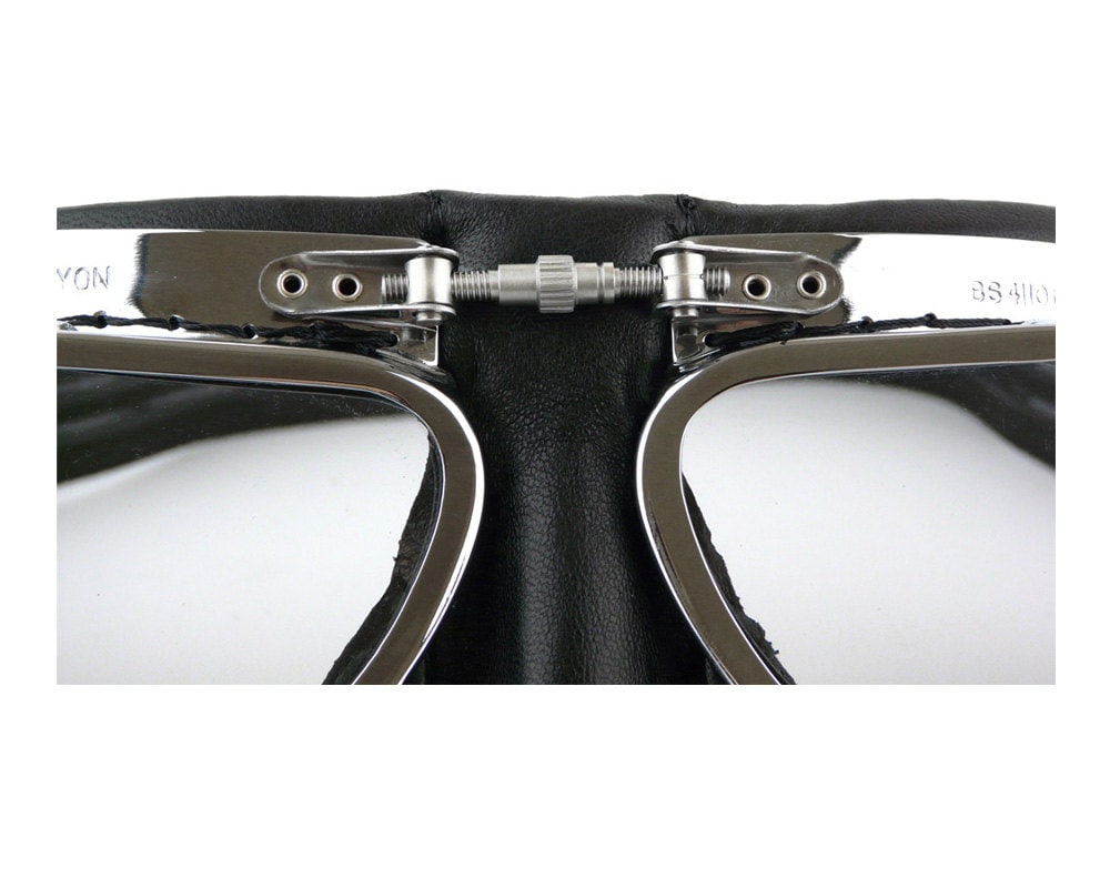 HALCYON製のMARK GOGGLES 2個セット Halcyon Mark 49 Classic Goggles, Black Leather Facemask