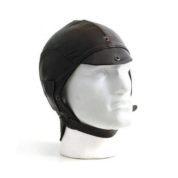 Brown Leather Helmet