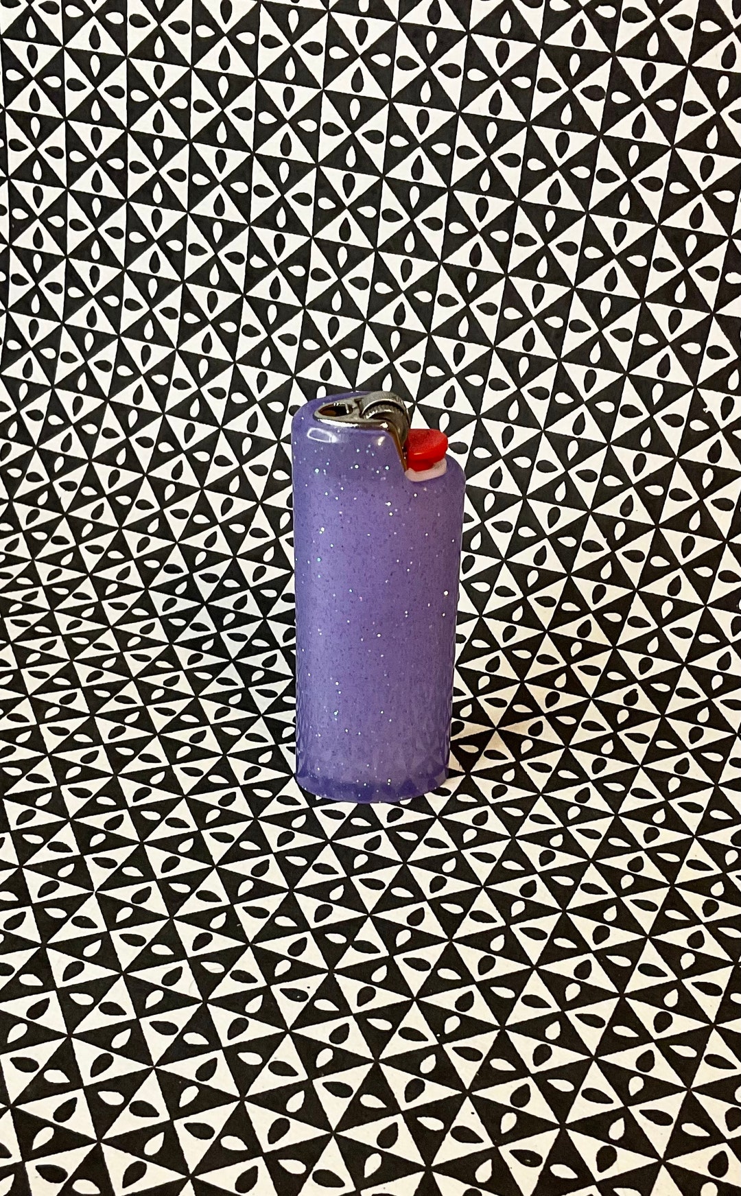 Purple Glitter Resin Lighter Sleeve/case Customize Your Lighters Etsy