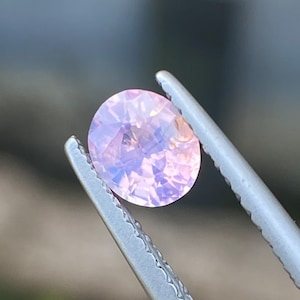 RESERVED | Opalescent Pink Sapphire Natural Oval cut Faceted loose gemstone 0.58 cts earth mined gemstone for ring jewelry pendant setting