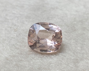 Peach Sapphire 0.60 cts, Unheated sapphire, Natural earth mined Sapphire Cushion mixed cut, Sapphire loose gemstone for ring jewelry pendant