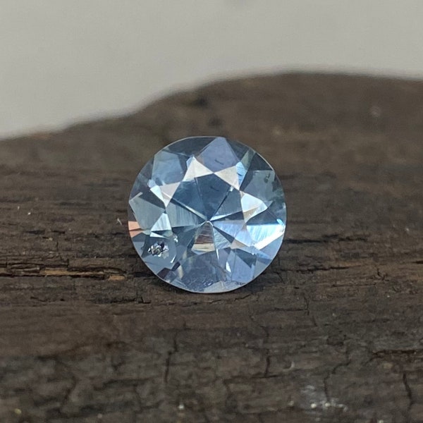 Teal Sapphire 0.6 cts Natural Round cut loose gemstone from Ceylon for gift gold or silver custom jewelry ring