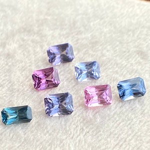 Natural Spinel Lot 7 pcs 4.15 cts - Octagonal Scissors Cut | High-Quality Gemstone Parcel for Jewelry Making