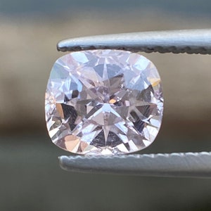 1.69ct Certified Genuine Fancy Sapphire slightly peach 100% Natural Cushion Mixed Cut Unheated Loose Gemstone