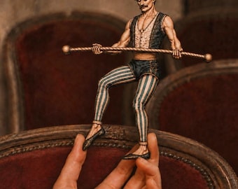 Door Topper – Wooden High Wire Artist Circus Door Frame Wall Decor