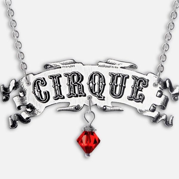 CIRQUE ++ Kette mit vintage-Motiv Zirkus