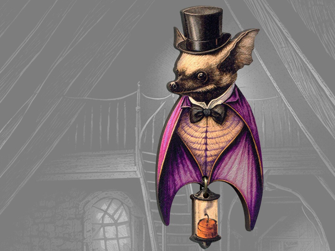 Bat Pin, Fridge Magnet, M150, 1.25 Inches, Handmade In The USA, Realistic, Halloween, Flying, Hat Pin, Lapel Pin, Brooch, Gift - Foto 7