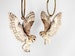 Whimsical wooden hoop earrings creole  'EAR U ME?' hoops lasercut gift vintage flying barn owl jewelry charm wood birds woodland 