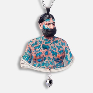 BLUE TATTOO + vintage motief ketting Tattoo man freak
