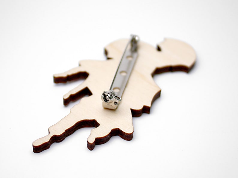 DANCING in THE RAIN Brosche Anstecker Pin art déco 20er 30er Regenschirme Regen London Schmuck Geschenk Lasercut Bild 4