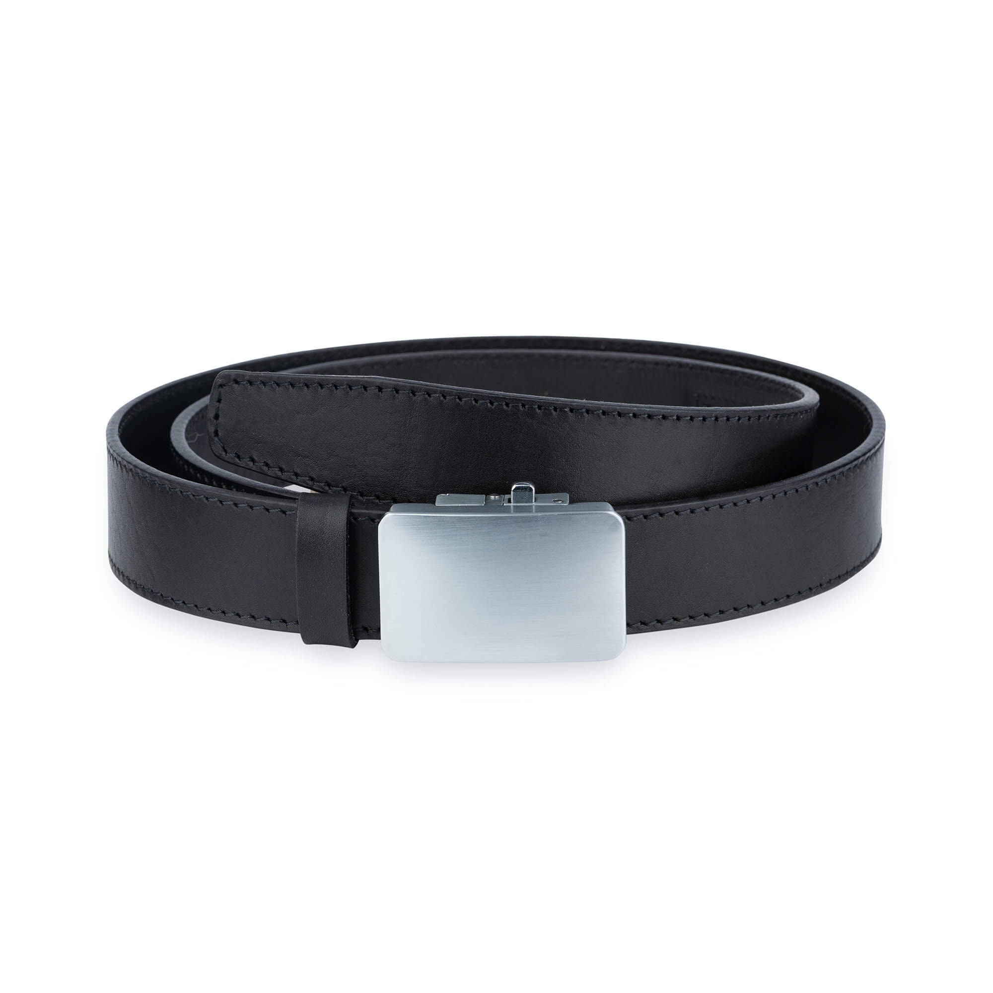 Black Comfort Click Belt – Mens Belt With No Holes - Ratchet Mens