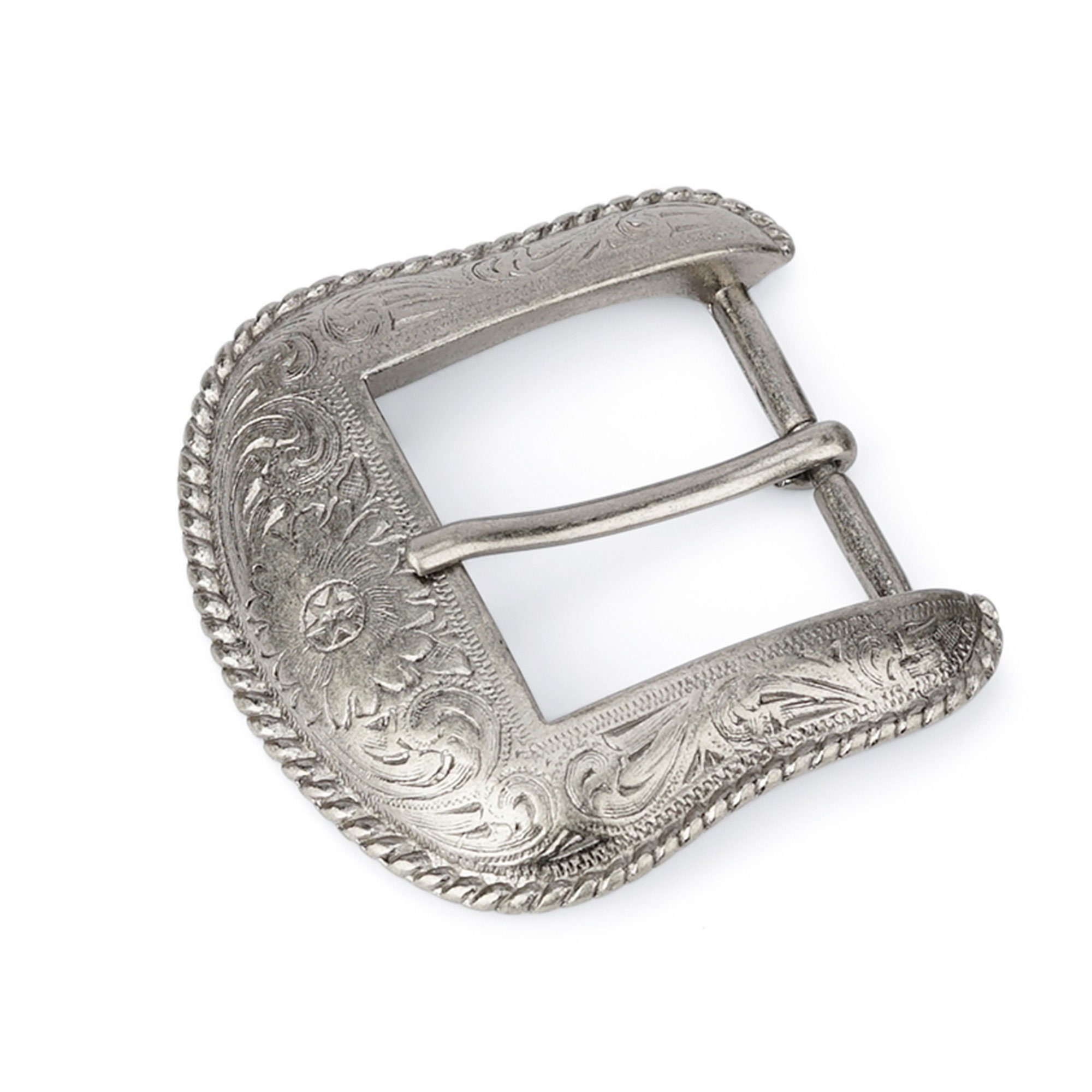 Sterling silver top western belt buckles
