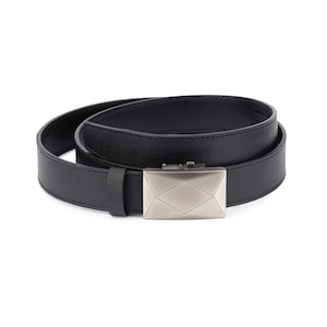 Comfort Click Belt - Mens Ratchet Belt - Slide Buckle Belt - Best Ratchet Belt – Grey Buckle Belt - Best Click Belt