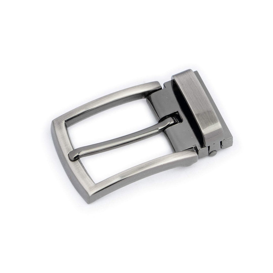 Clamp Belt Buckle Replacement Gray 30 Mm Metal for Mens Belts 1 1/8