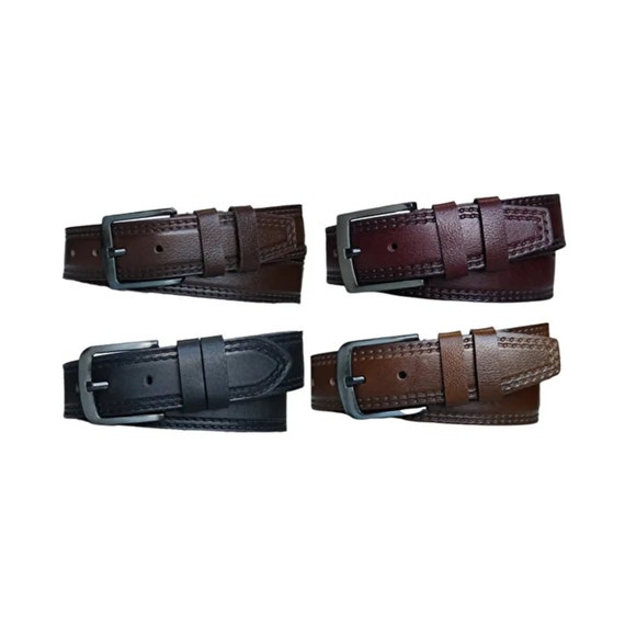 Casual Male Belt 4 Piece Gift Set Extra Wide 4.5 Cm Stitched  display picture 3