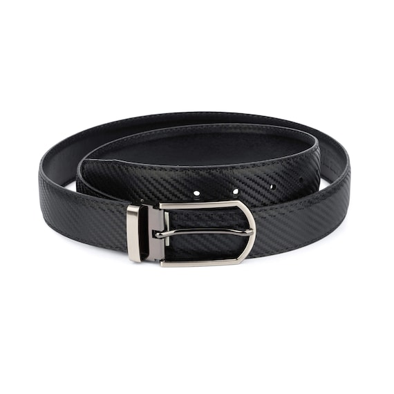 Dunhill Men's Luxury Reversible Grained Leather Belt