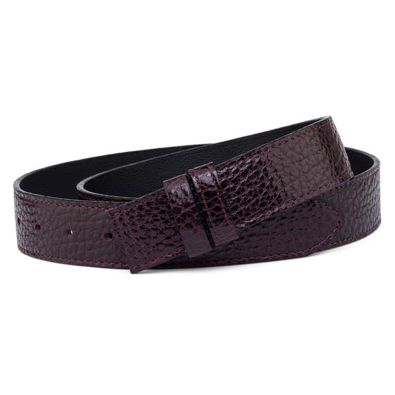 Dark Brown leather belt strap Italian Suede Adjustable Replacement 35 mm Sz 36/"