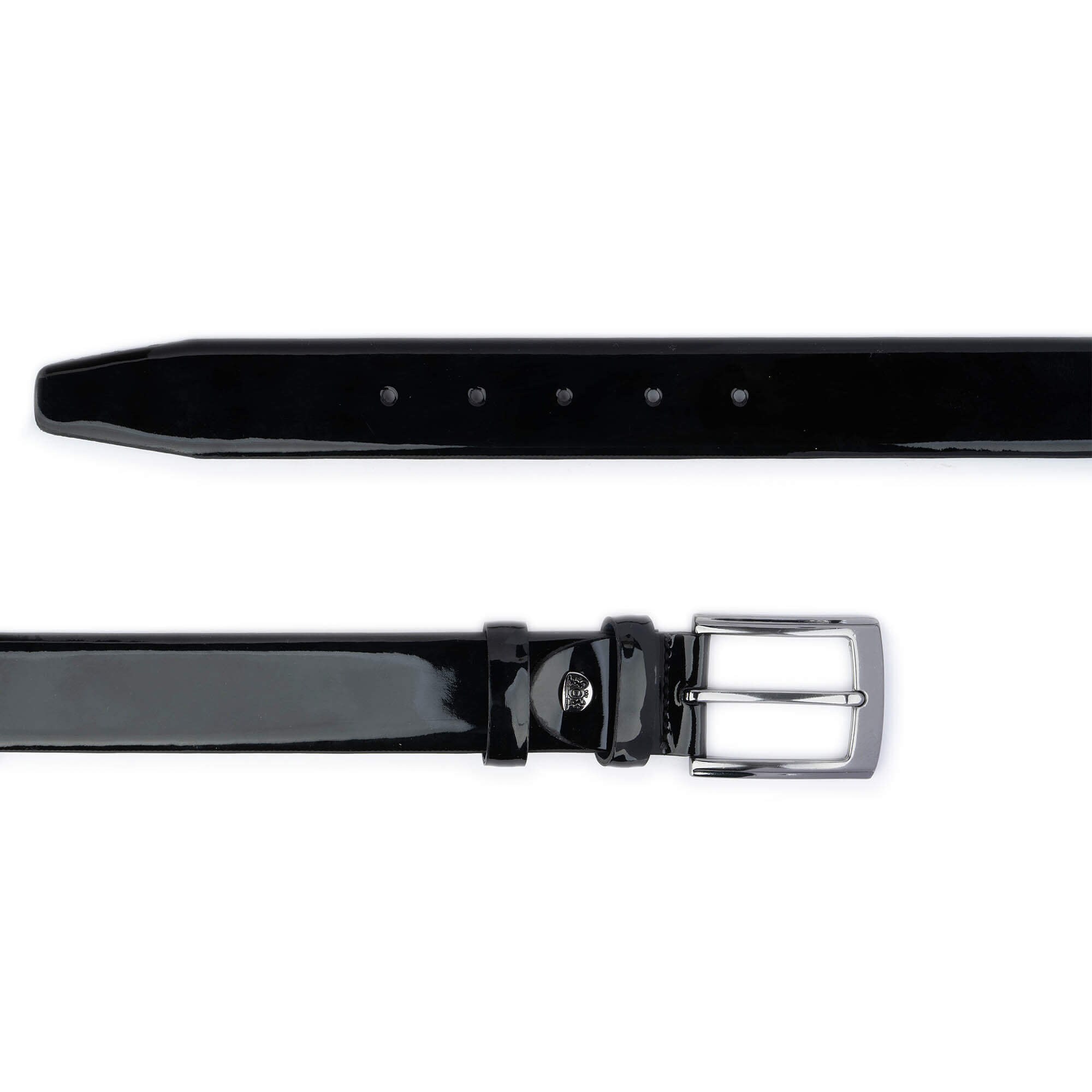 BUNDLED ✨ADD ON ITEM✨Black Patten Leather Belt Buy Black Patent Leather Belt | Thin 1 inch | Capo Pelle main image 2