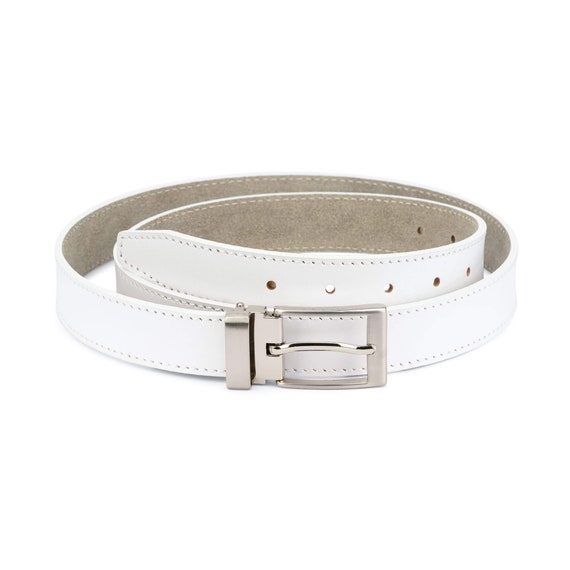 Buy Men's White Belt, Genuine Leather