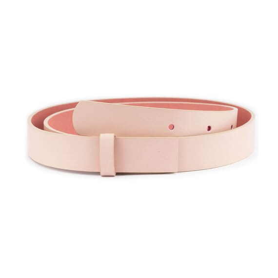 Pink Leather Belt Strap Replacement 25 Mm Women Genuine  display picture 2