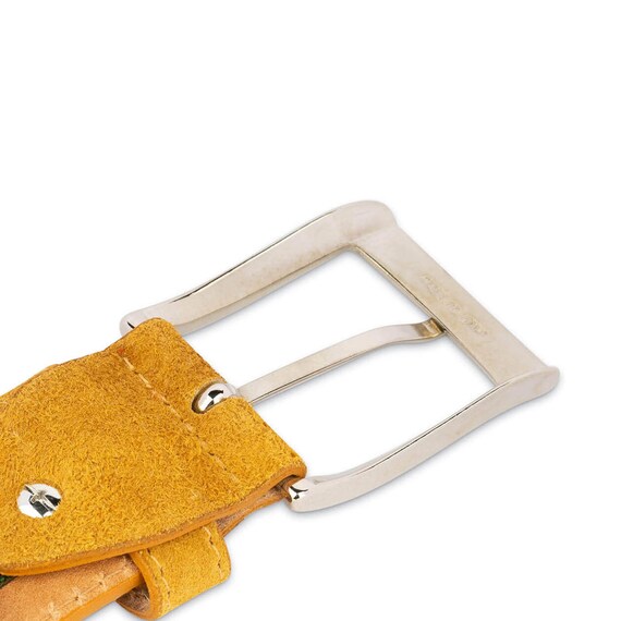 Camel Suede Belt 1.5 Inch Suede Belt 