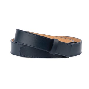 Ratchet Belt Strap - Blue Mens Belts - Ratchet Strap Belt - Replacement Strap For Comfort Click Belt - Leather Strap For Ratchet belt