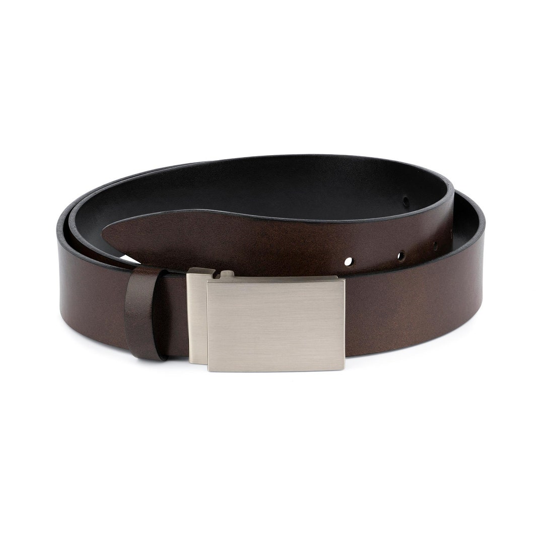 mens brown dress belt