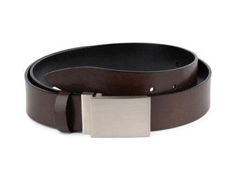 Mens Leather Belt Brown - Mens Brown Belt - Mens Dress Belt Brown - Dark Brown Belt - Brown Dress Belt - Leather Belt For Men