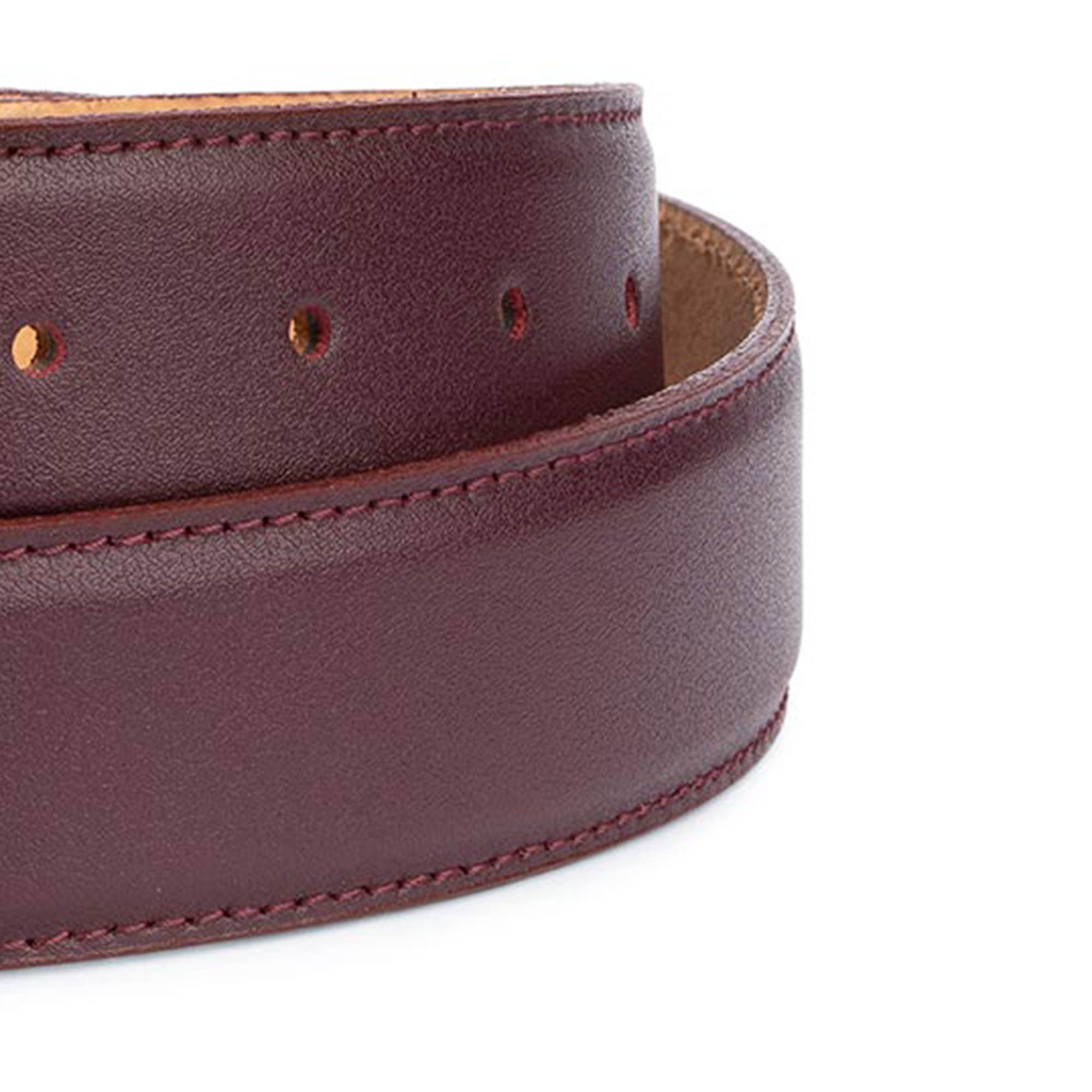 Vintage Burgundy Leather Western Belt w/ Rhinestone Buckle – Women’s M Buy Western Women main image 3