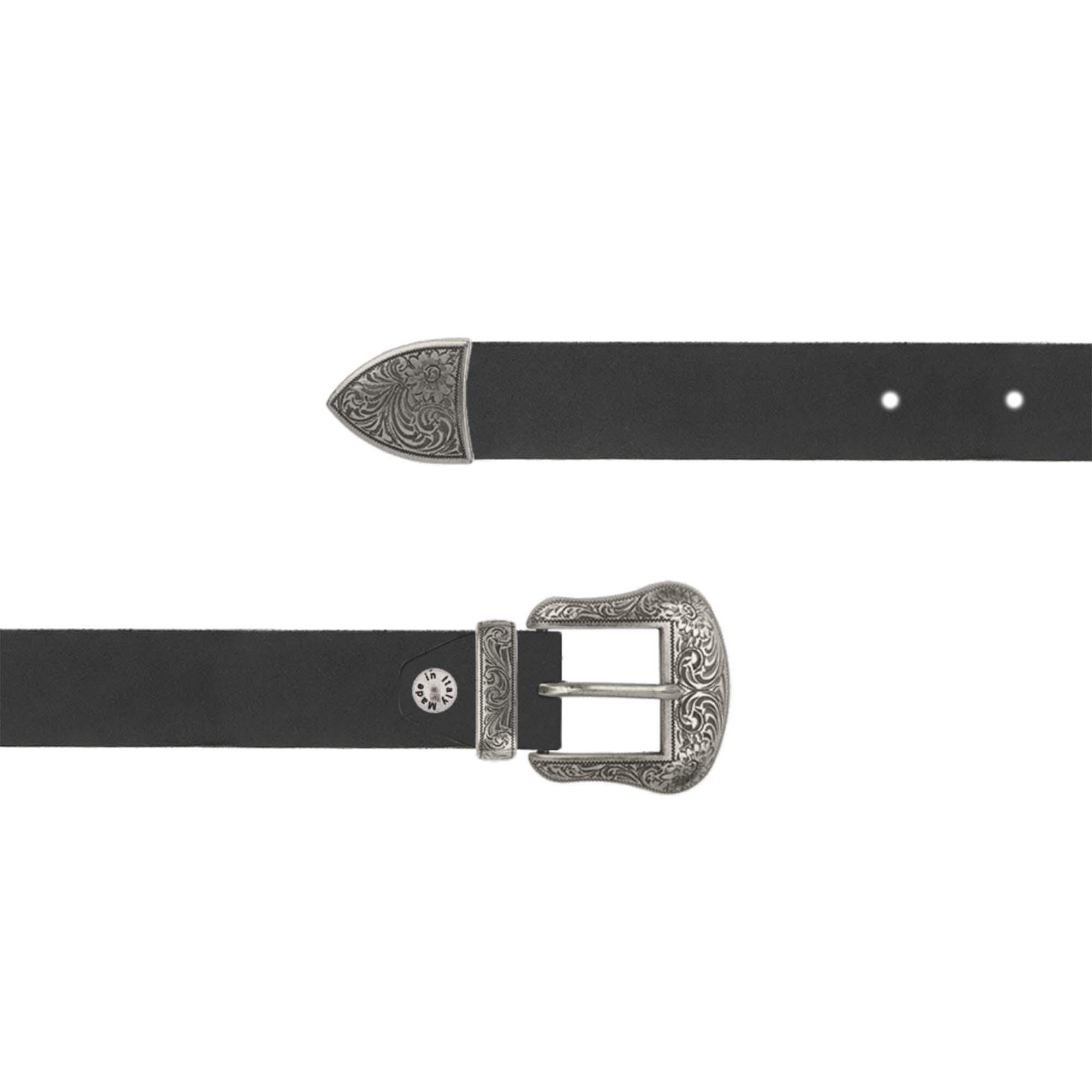 DWCVEKY Womens Belts for Jeans, CR Black Leather Belt Women, 1\