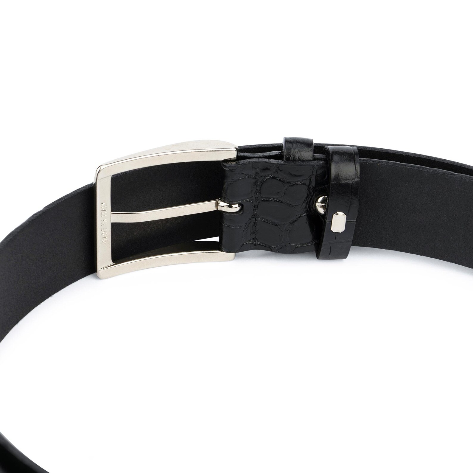 mens black dress belt