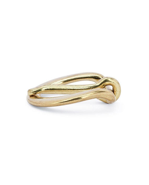 Solid Brass Belt Buckle - Leather Belt Brass Buckle - Gold