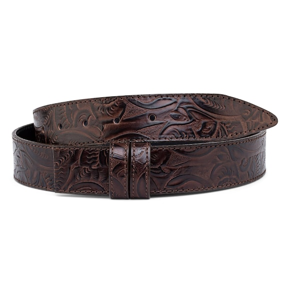 Mens Cowboy Belts Antique silver belt buckles Western Cowgirl Italian leather