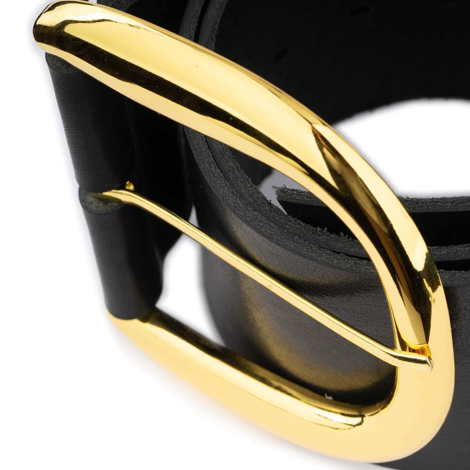 Corset Elegant Black and Gold Double Buckle Belt Amazon.com: BODIY Women Lace Corset Belts Elastic Cinch Belt  main image 3