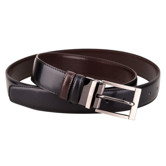 Men's Reversible 30mm Classic Rectangular Buckle Grain Leather