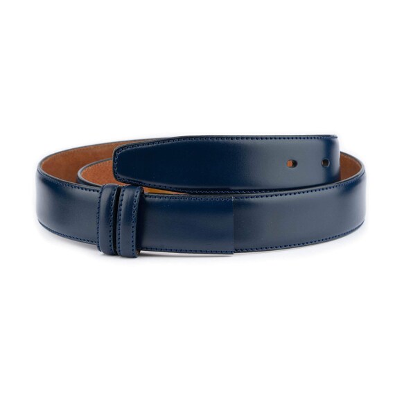 Dark Blue Leather Strap for Belt Replacement Mens Genuine Leather Cut End Adjustable Dress Belt Strap Without Buckle 20 Mm - Etsy UK Dark Blue Leather Strap for Belt Replacement Mens Genuine Leather Cut End Adjustable Dress Belt Strap Without Buckle 20 Mm - Etsy UK