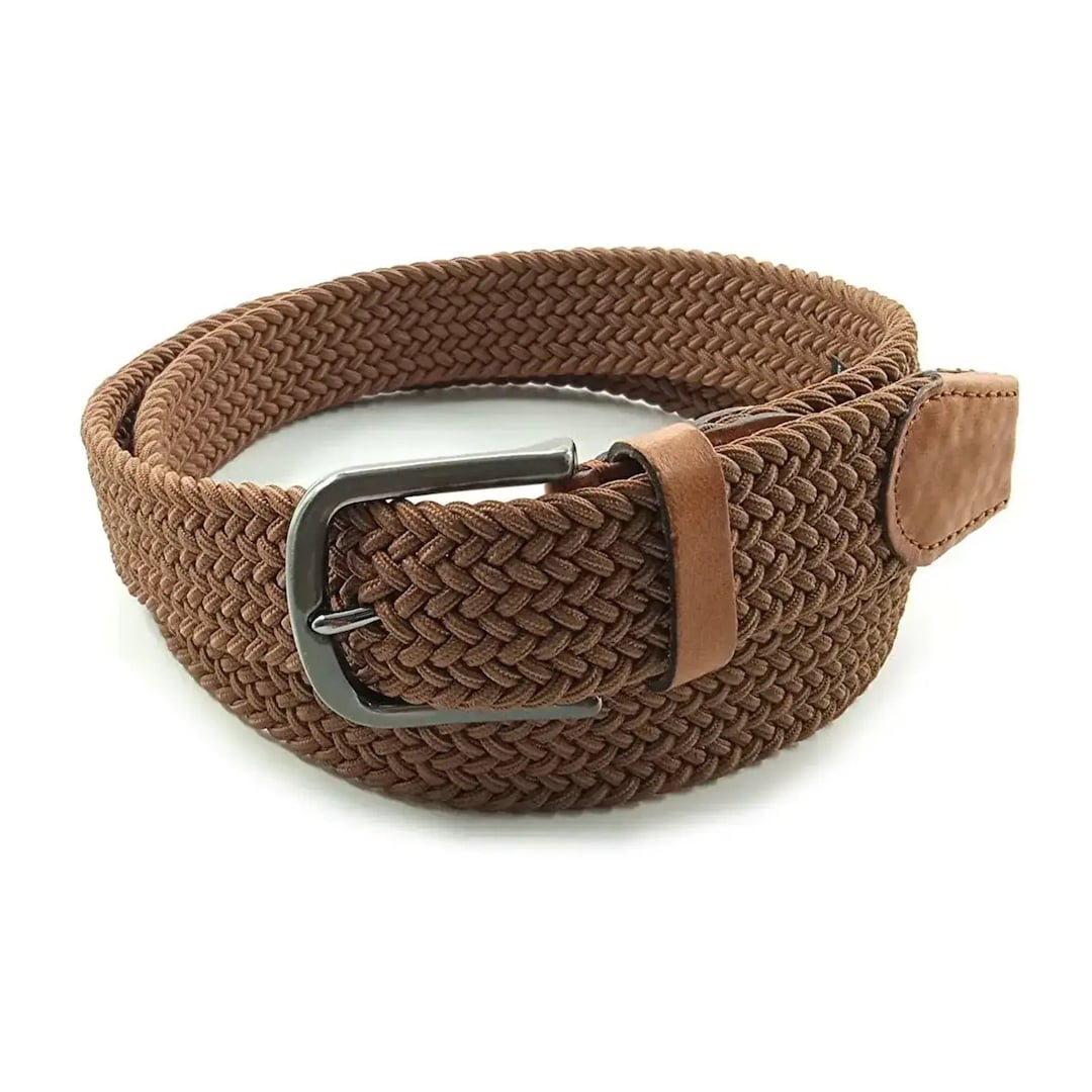 cintura elastica uomo cinta stretch intrecciata corda regolabile casual 140 150